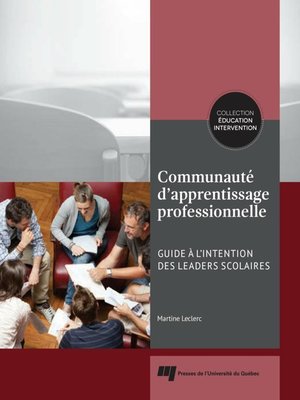 cover image of Communauté d'apprentissage professionnelle